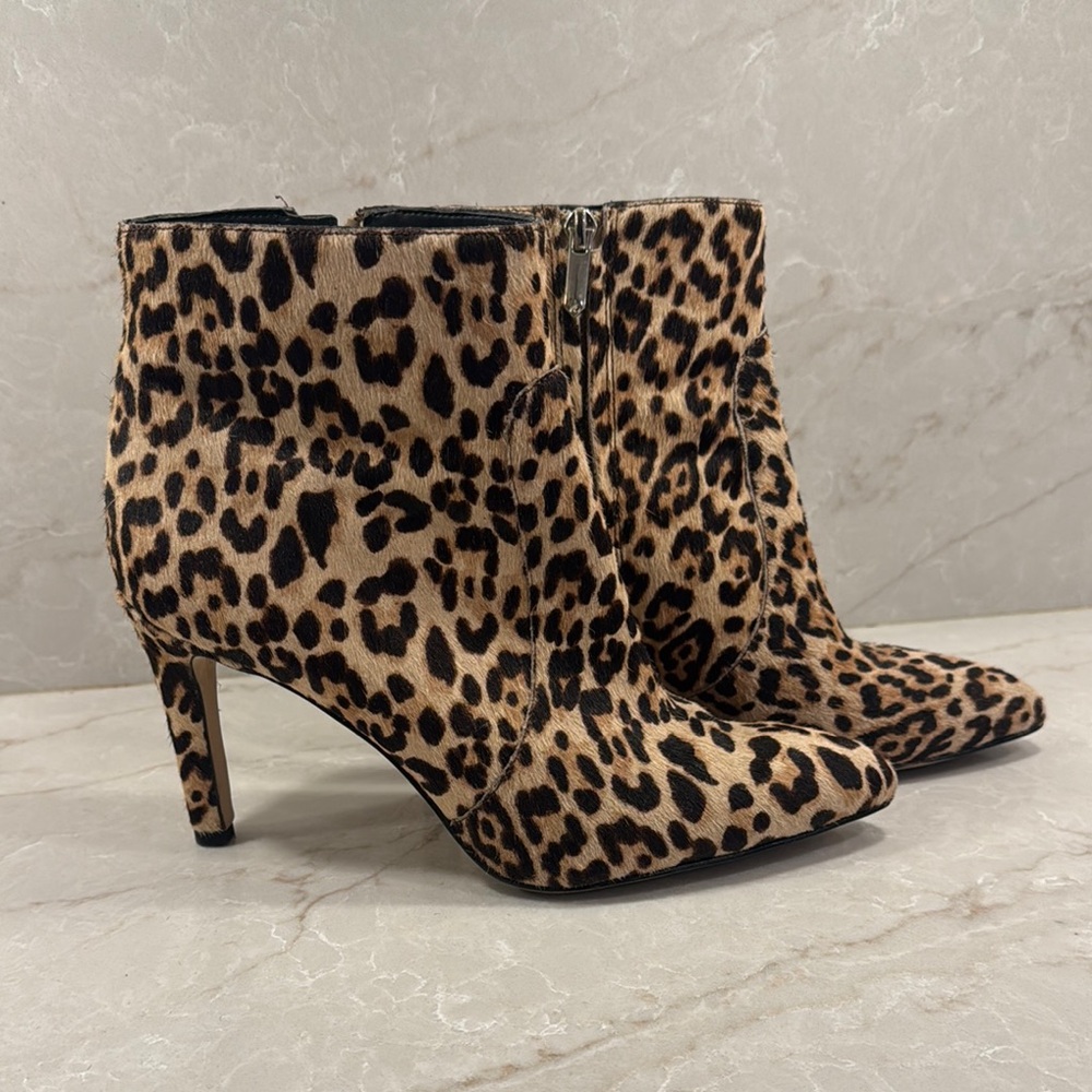 Leopard Print Ankle Boots
